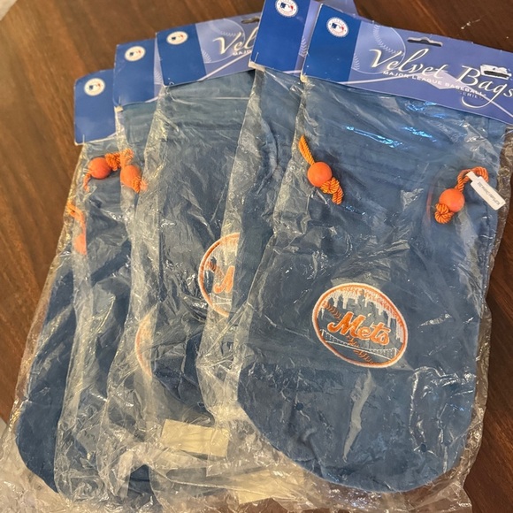 Other - MLB “Mets” themed Velvet Bags